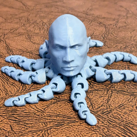 3d print of a human/octopus hybrid
