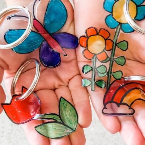 shrinky dink keychains